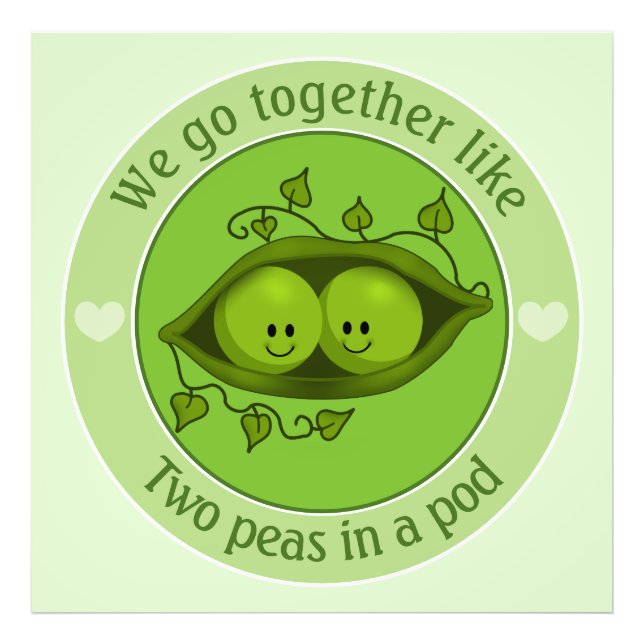 Two Peas In A Pod Photo Print (Front)