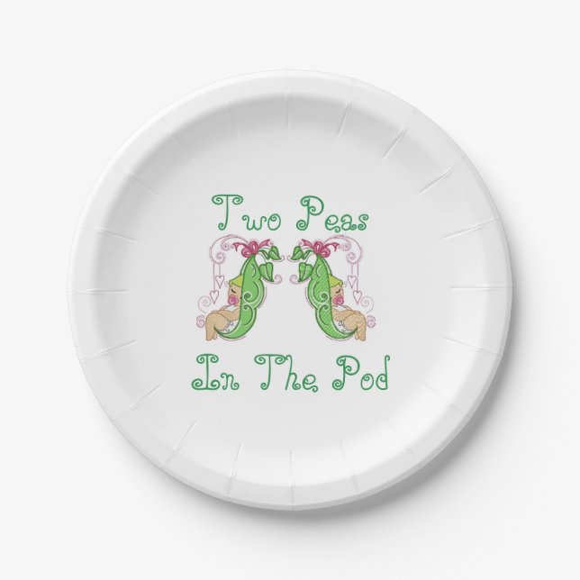 Two Peas In A Pod Plates (Front)