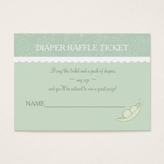 Two Peas In A Pod Raffle Ticket (Front)