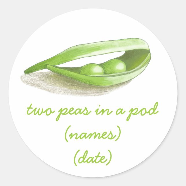 Two Peas in a Pod Sticker (Front)