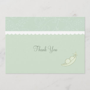 Two Peas In A Pod Thank You Card