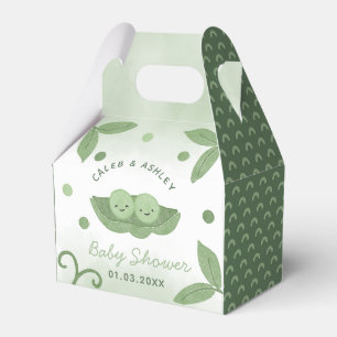 Two Peas In a Pod Twin Boys Baby Shower Favour Box