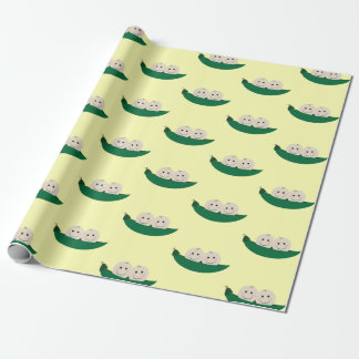 Two Peas in a Pod Twins Baby Wrapping Paper
