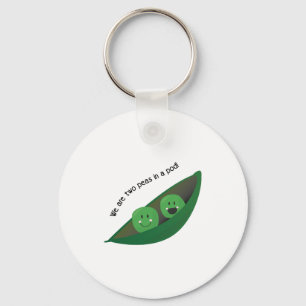 Two Peas in Pod Key Ring
