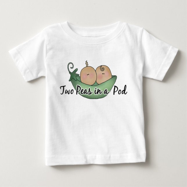 Two Peas Twin unisex baby t-shirt (Front)