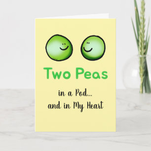 Two Peas Valentine Love Card