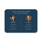 Two Person Blue Custom QR Code Photo Real Estate