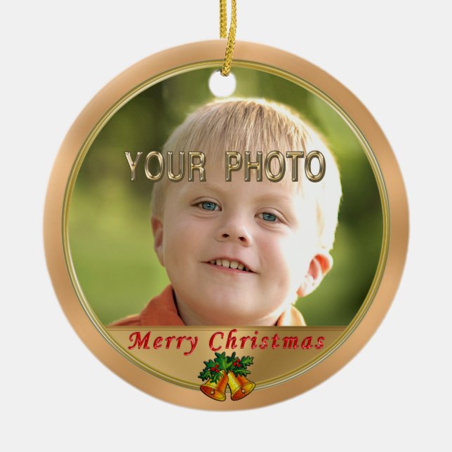 Two Photo Christmas Ornaments with INSTRUCTIONS (Front)