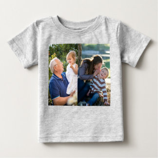 Two Photo Create Your Own Photo Baby T-Shirt