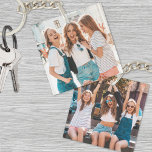 Two Photo Double Sided Friends Key Ring<br><div class="desc">Create a personalised keepsake with this custom double-sided photo keychain, perfect for best friends or a group of friends! Feature two different photos—one on the front and another on the back—to capture your favourite memories. Whether it’s pictures of family, pets, or any other cherished moments, this keychain lets you showcase...</div>