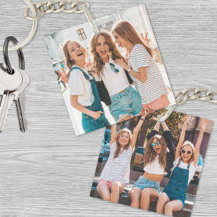 Two Photo Double Sided Friends Key Ring