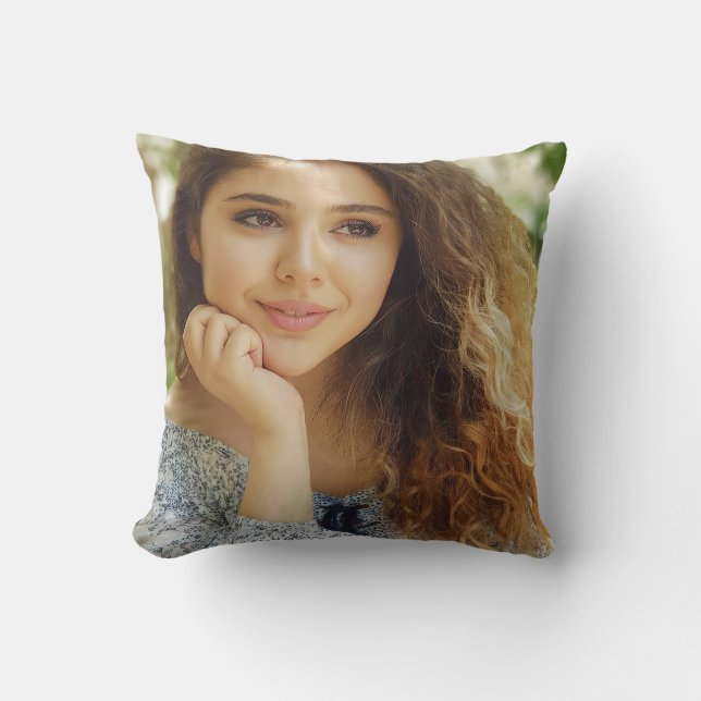 Two Photo Double Sided Template Cushion (Front)