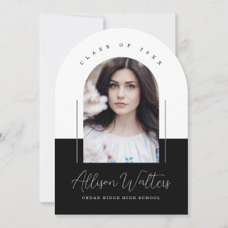 Two Photo High School Graduation Party Invitation