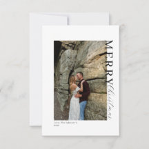 Two photo minimalistic Christmas Card