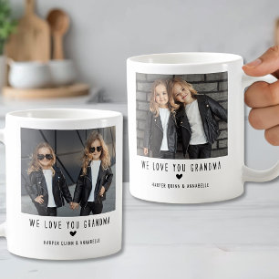 Two Photo We Love You Grandma Coffee Mug