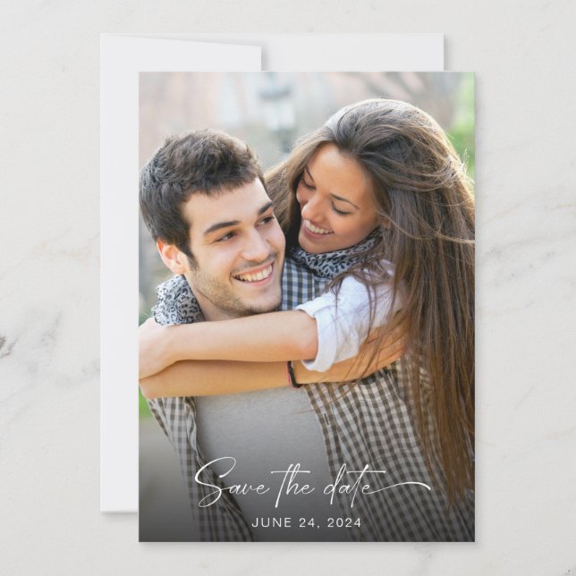 Two Photo Wedding Save The Date (Front)