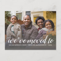 Two Photo We've Moved Script Change of Address