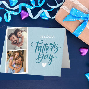 Two Photos Father's Day Holiday Card