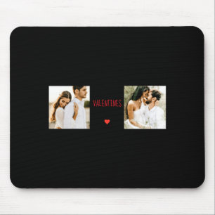 Two Photos Happy Valentines Day Couple Gift T Shir Mouse Pad