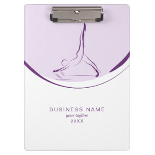 Two Pilates Poses on the Reformer Colour Clipboard