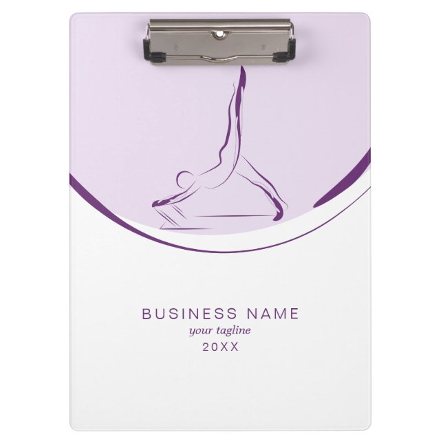 Two Pilates Poses on the Reformer | Colour Clipboard (Front)