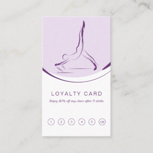 Two Pilates Poses on the Reformer Loyalty Card