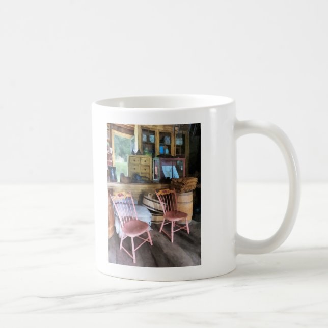 Two Pink Chairs In General Store Coffee Mug (Right)