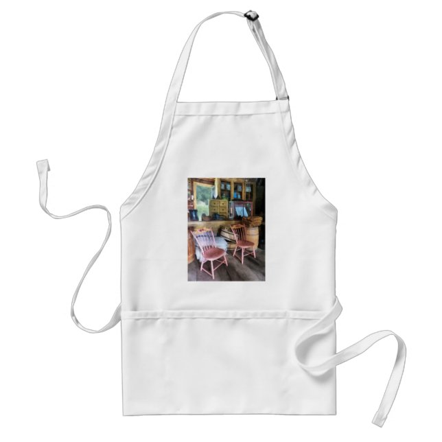 Two Pink Chairs In General Store Standard Apron (Front)
