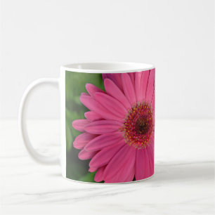 Two pink gerber flowers coffee mug
