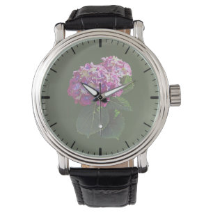 Two Pink Hydrangea Watch
