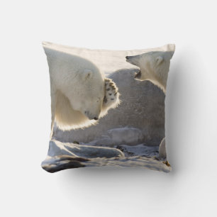 Two Polar Bears Cushion