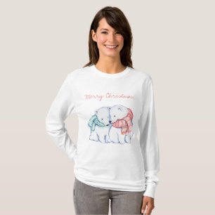 Two Polar Bears Merry Christmas Shirt