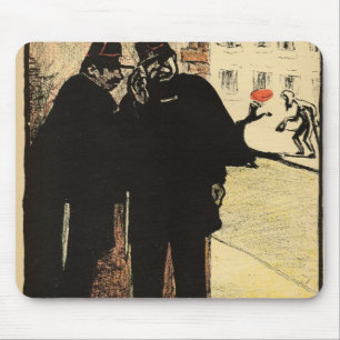 Two policemen hide from the Commissioner's wife Mouse Pad