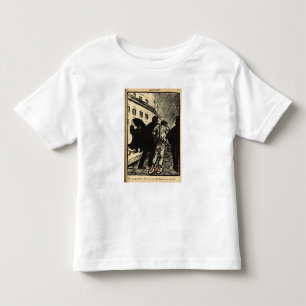 Two policemen take away a tramp dressed in rags toddler T-Shirt
