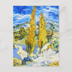 Two Poplars on a Hill Vincent van Gogh Postcard
