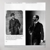 Two portraits of George Eastman 1884 and 1890