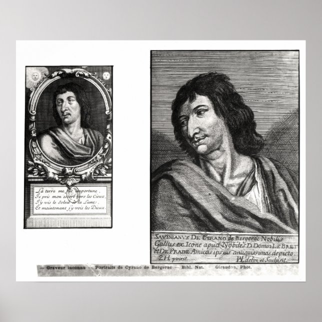Two portraits of Savinien Cyrano de Bergerac Poster (Front)