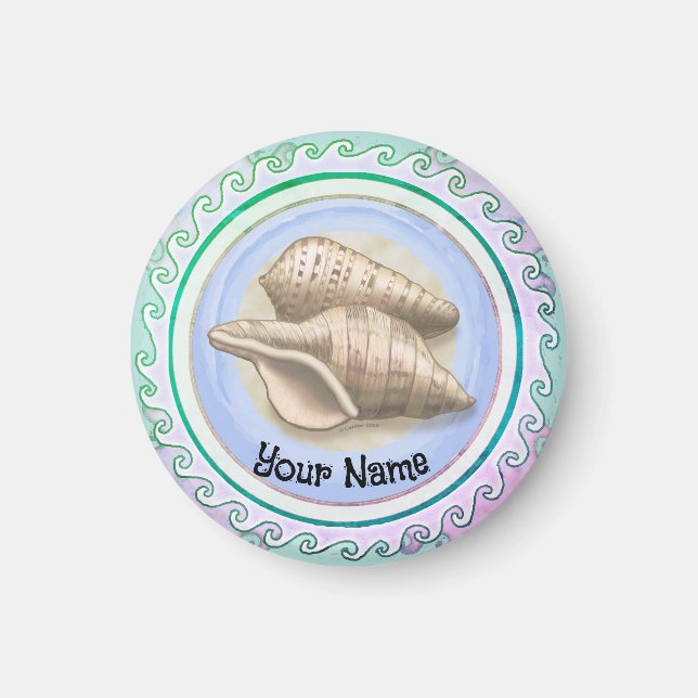 Two Pretty seashells  Magnet (Front)