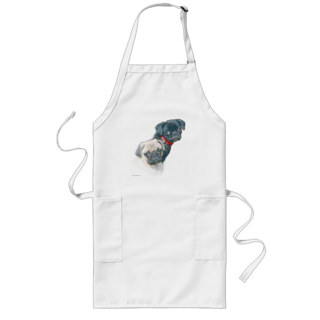 Two Pugs Long Apron (Front)