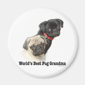 Two Pugs Magnet
