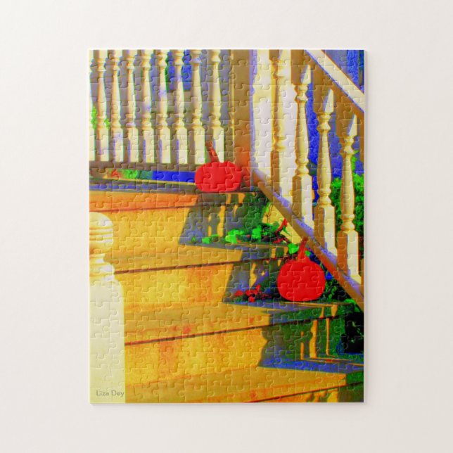 'Two Pumpkins' Jigsaw Puzzle (Vertical)