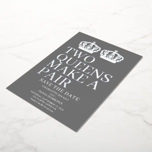 Two Queens Make A Pair Gay Lesbian Wedding