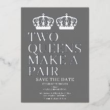 Two Queens Make A Pair Gay Lesbian Wedding