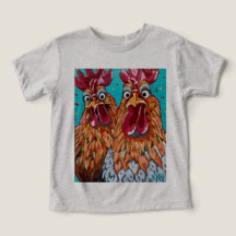 Two Quirky Roosters