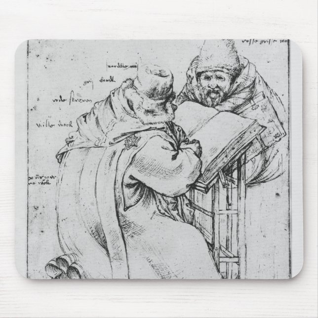 Two Rabbis Mouse Pad (Front)