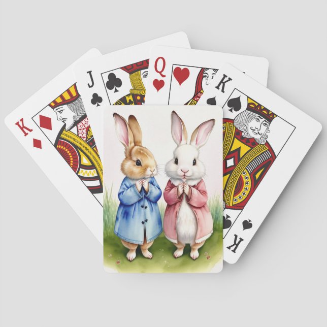 Two Rabbits  Playing Cards (Back)