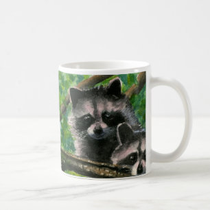 Two Racoon Bandits Up A Tree Mug