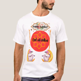 Two Rams and a Golden Crescent – A Royal Eid Touch T-Shirt