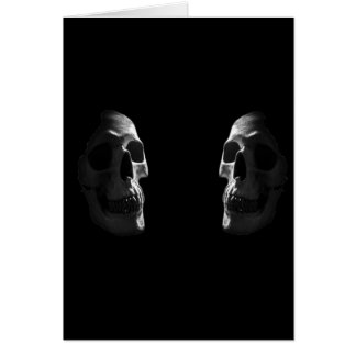 Two real smiling skulls