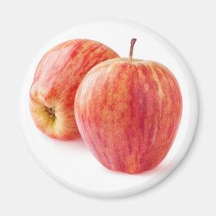 Two red apples magnet